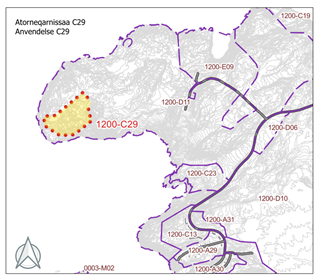 Forslag til Kommuneplantillæg nr. 41 for Delområde 1200-C29, Ny delområde i Ilulissat Nord